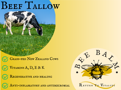 Bee Balm | NZ Grass-fed Tallow Moisturiser